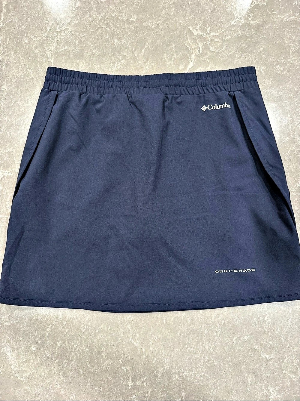 Columbia Omni-Shade Women’s Large Navy Active Skort Drawstring Hiking Golf
